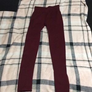 Burgundy tights